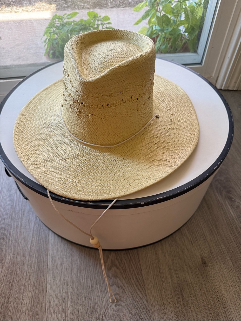 lack of color the baja sunlight paper straw western fedora summer sun hat small - Picture 3 of 7